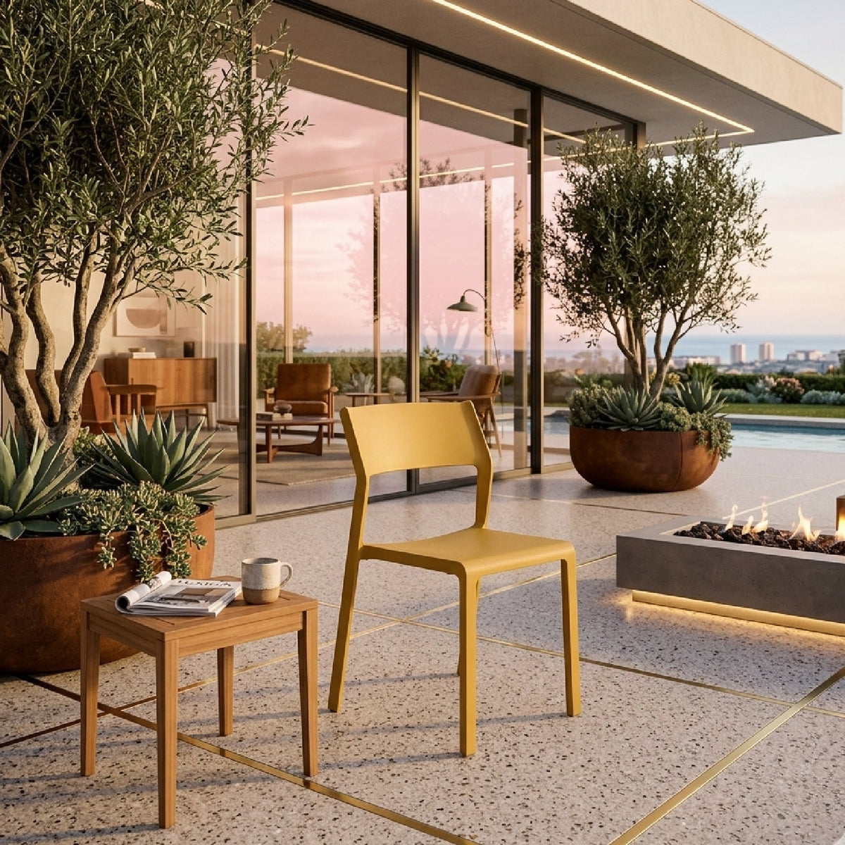 Open-back Outdoor Dining Chair | Nardi Trill
