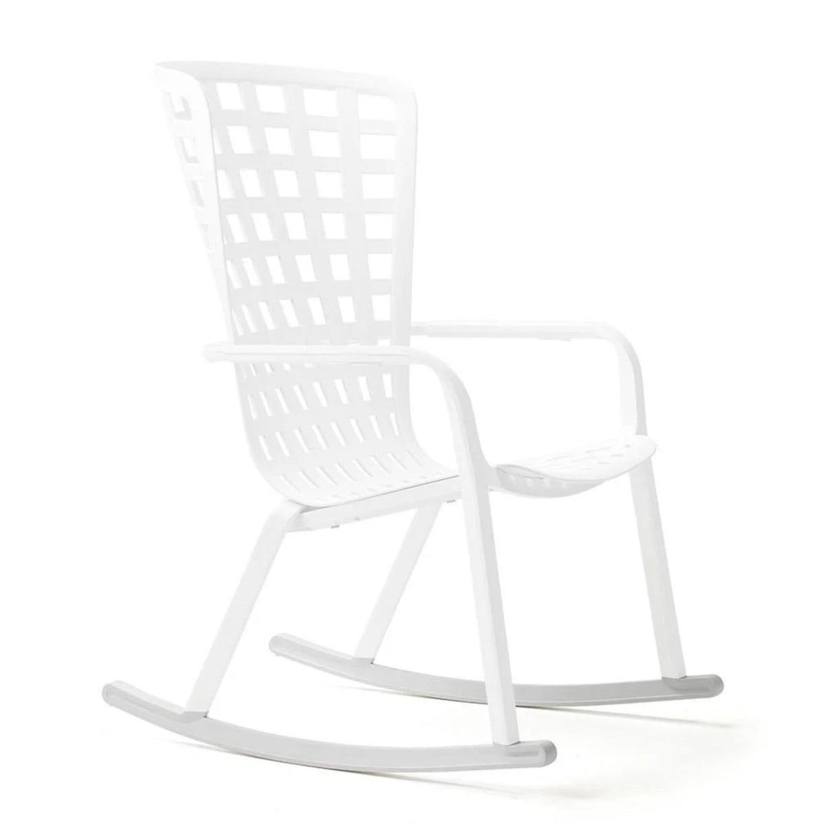 Square Perforated Reclining Outdoor Armchair | Nardi Folio