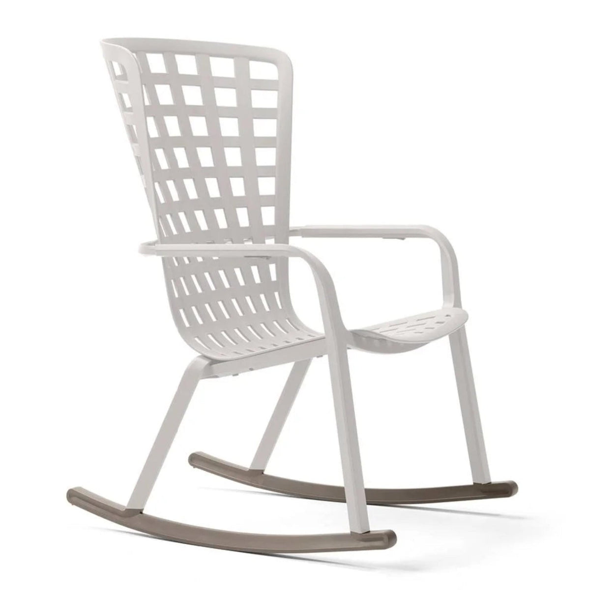 Square Perforated Reclining Outdoor Armchair | Nardi Folio