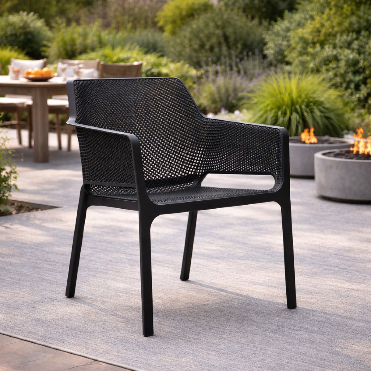 Outdoor Perforated Cushioned Armchair | Nardi Net Relax