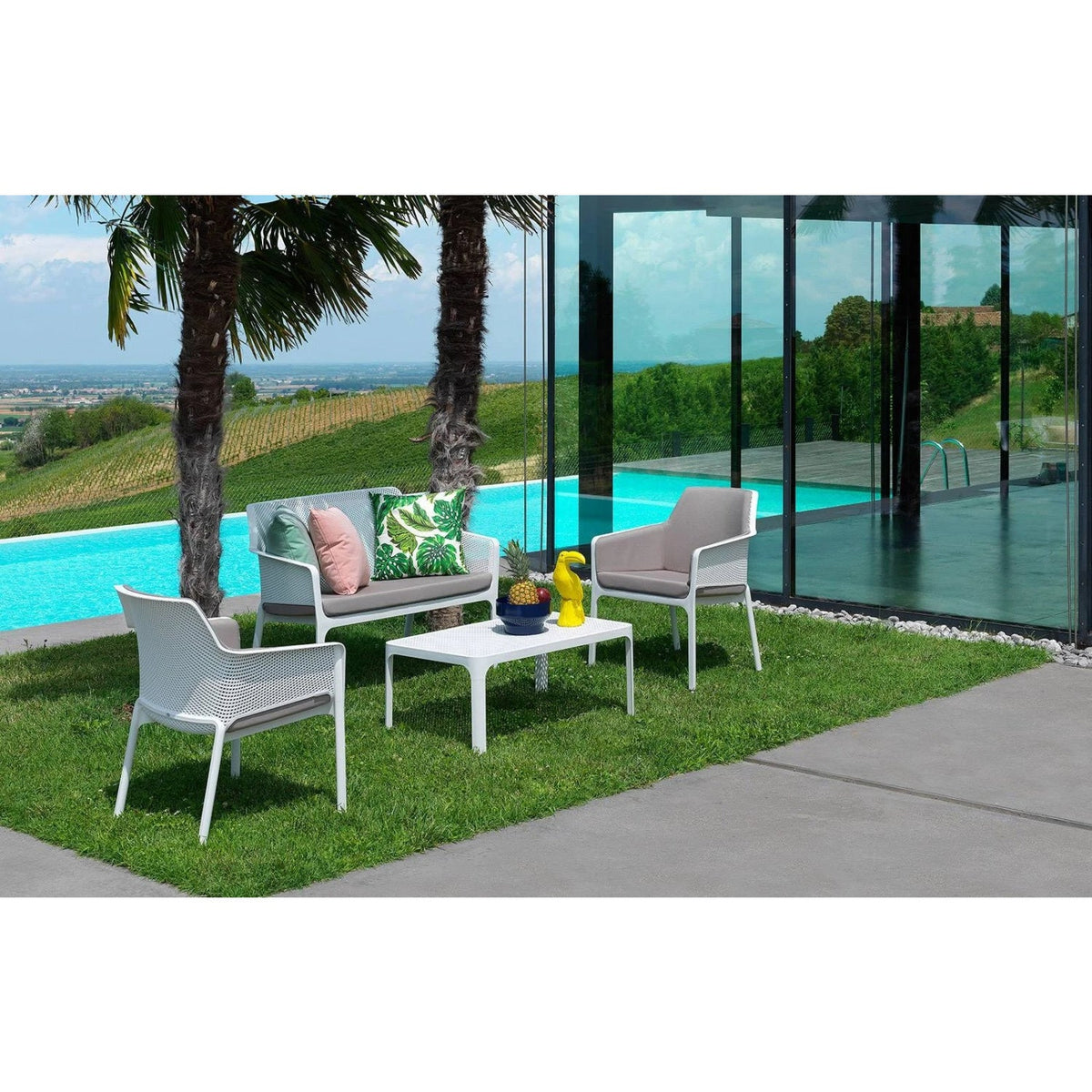 Outdoor Perforated 2-Seater Bench | Nardi Net