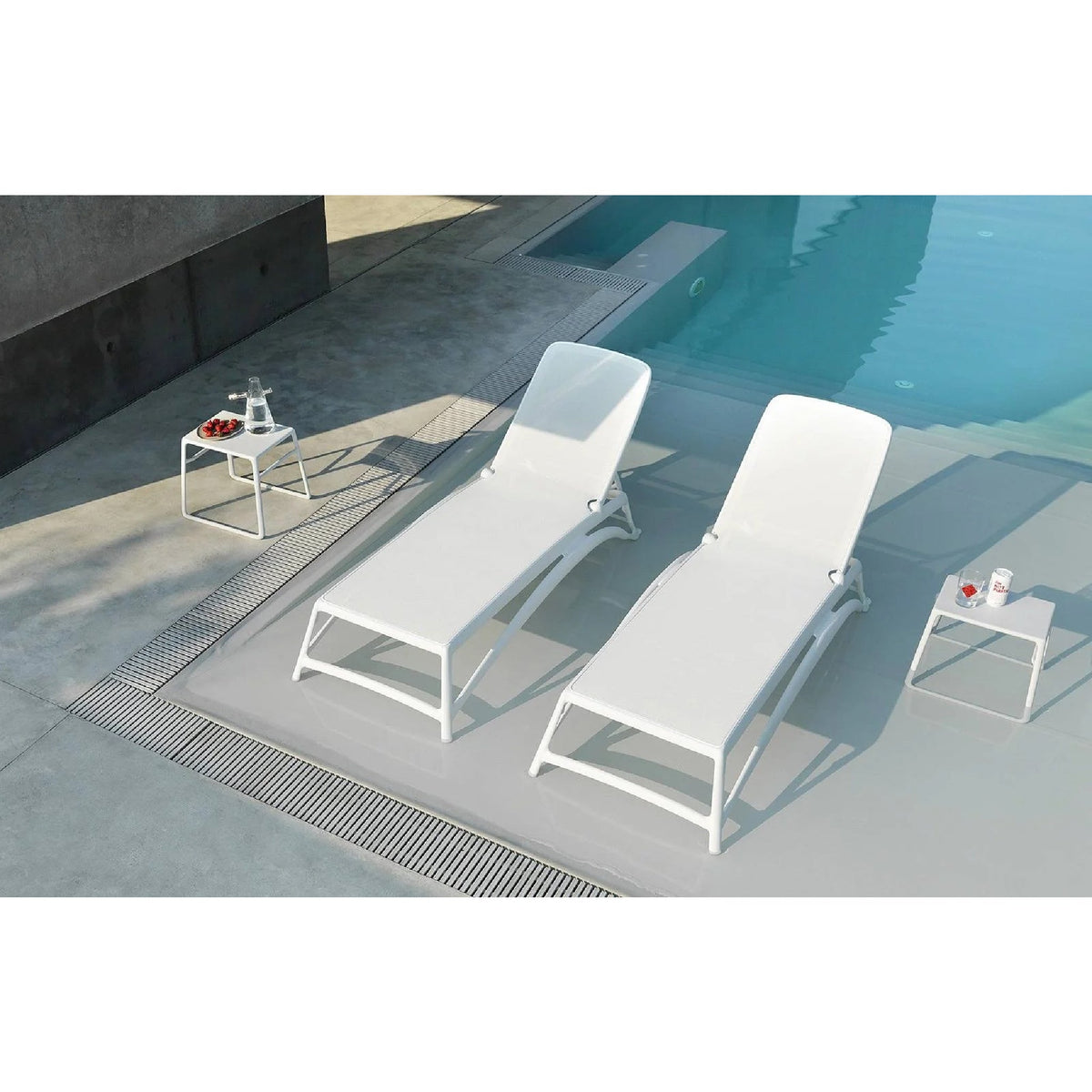 Fiberglass Frame Outdoor Chaise Lounge | Nardi Atlantico