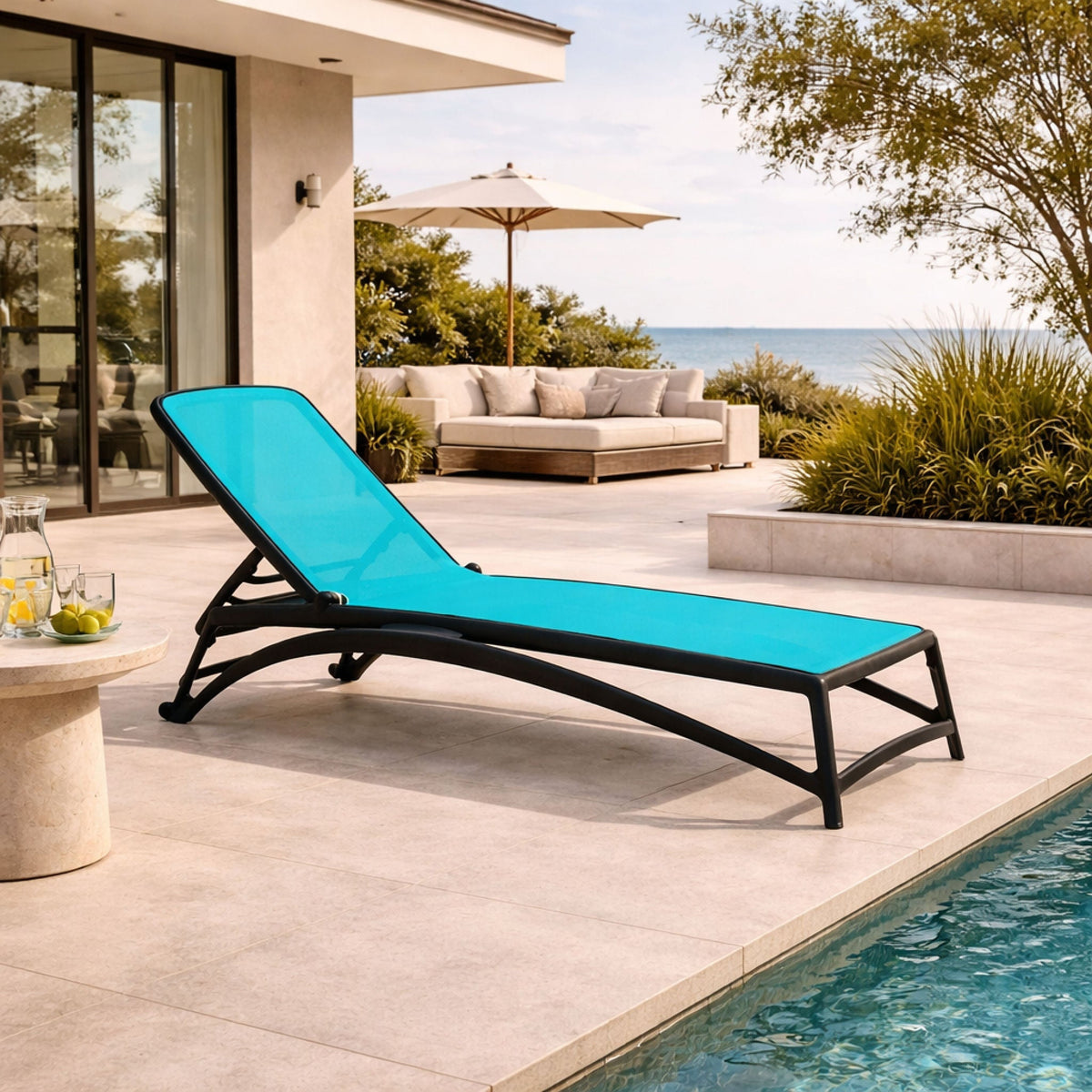 Fiberglass Frame Outdoor Chaise Lounge | Nardi Atlantico