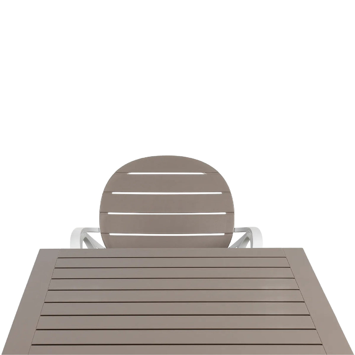 Square Slatted Outdoor Dining Table | Nardi Cube
