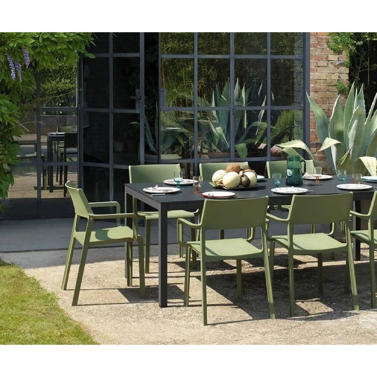 Aluminum Framed Extendible Outdoor Dining Table | Nardi Rio
