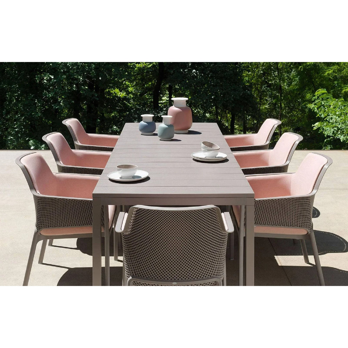Aluminum Framed Extendible Outdoor Dining Table | Nardi Rio