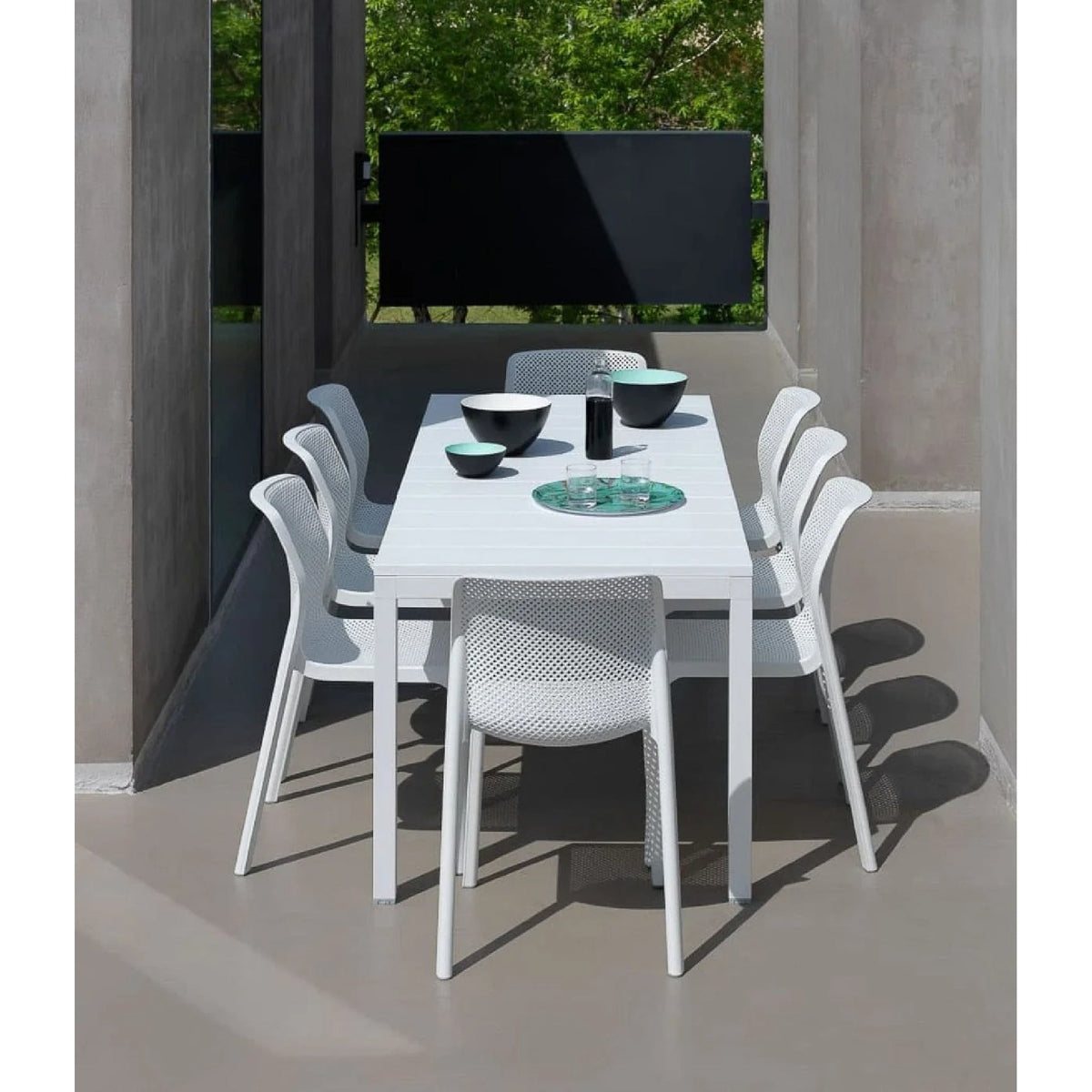 Aluminum Framed Extendible Outdoor Dining Table | Nardi Rio
