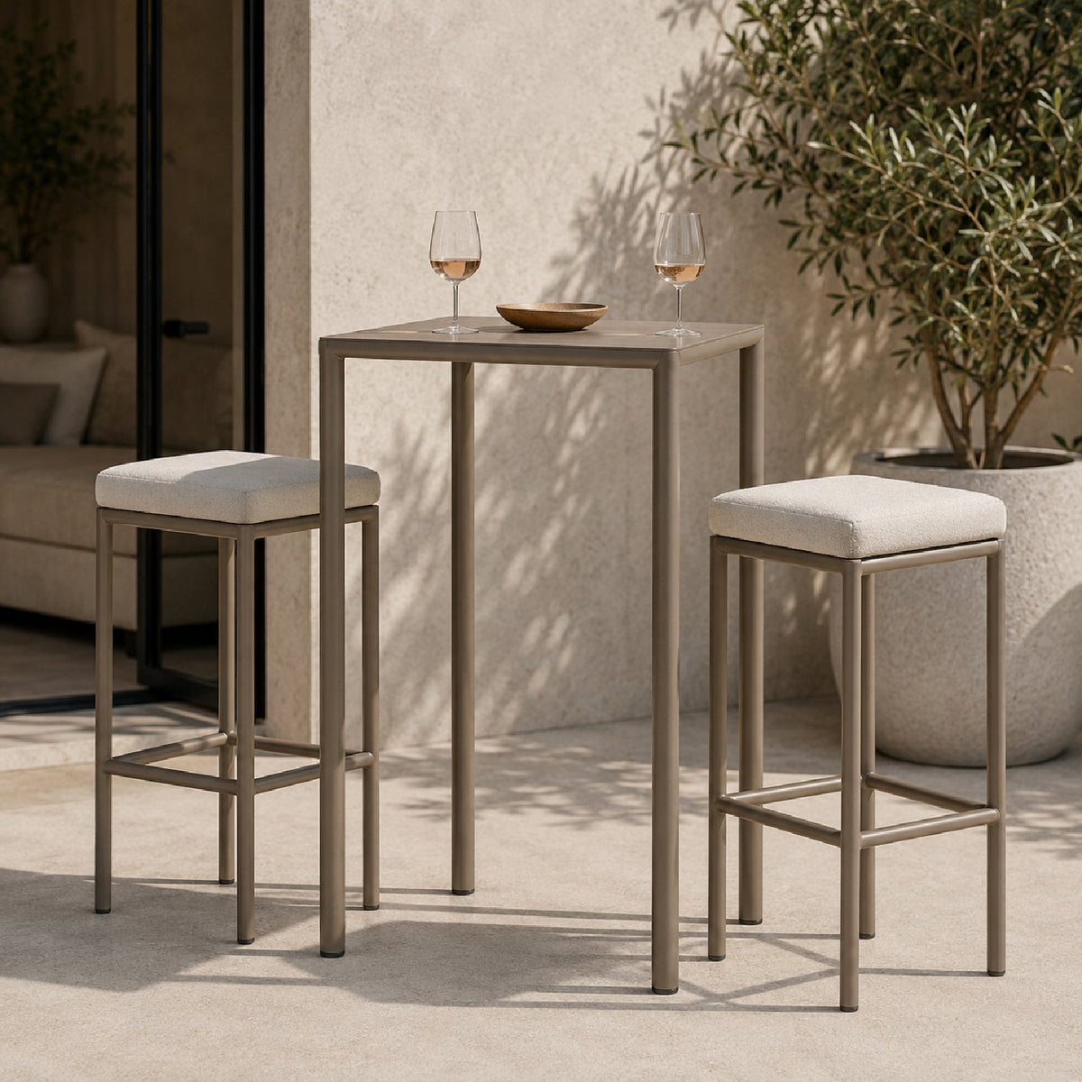 Aluminum Adjustable Outdoor High Table | Nardi Piave