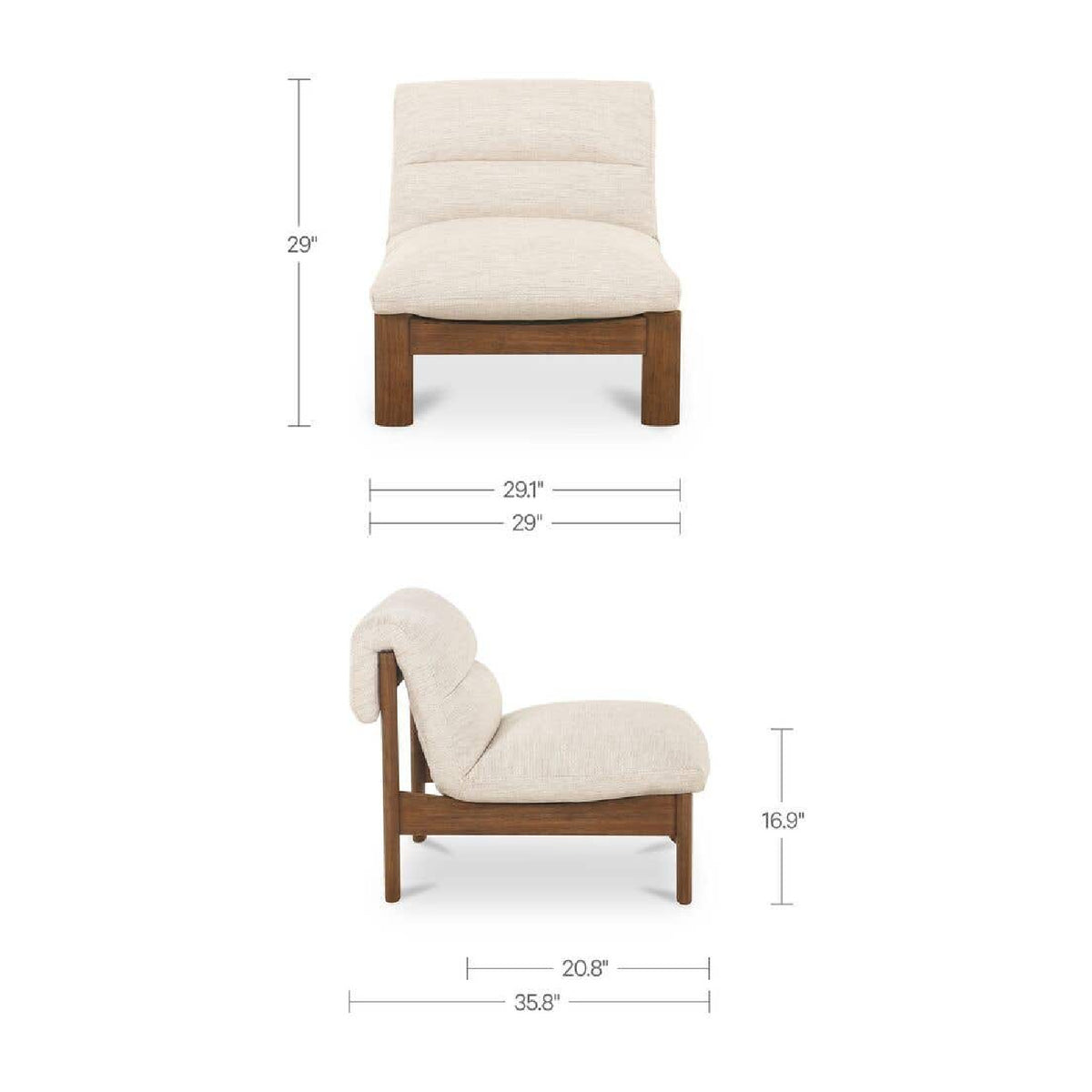 Tufted Lounge Chair | Novi Living Pierce