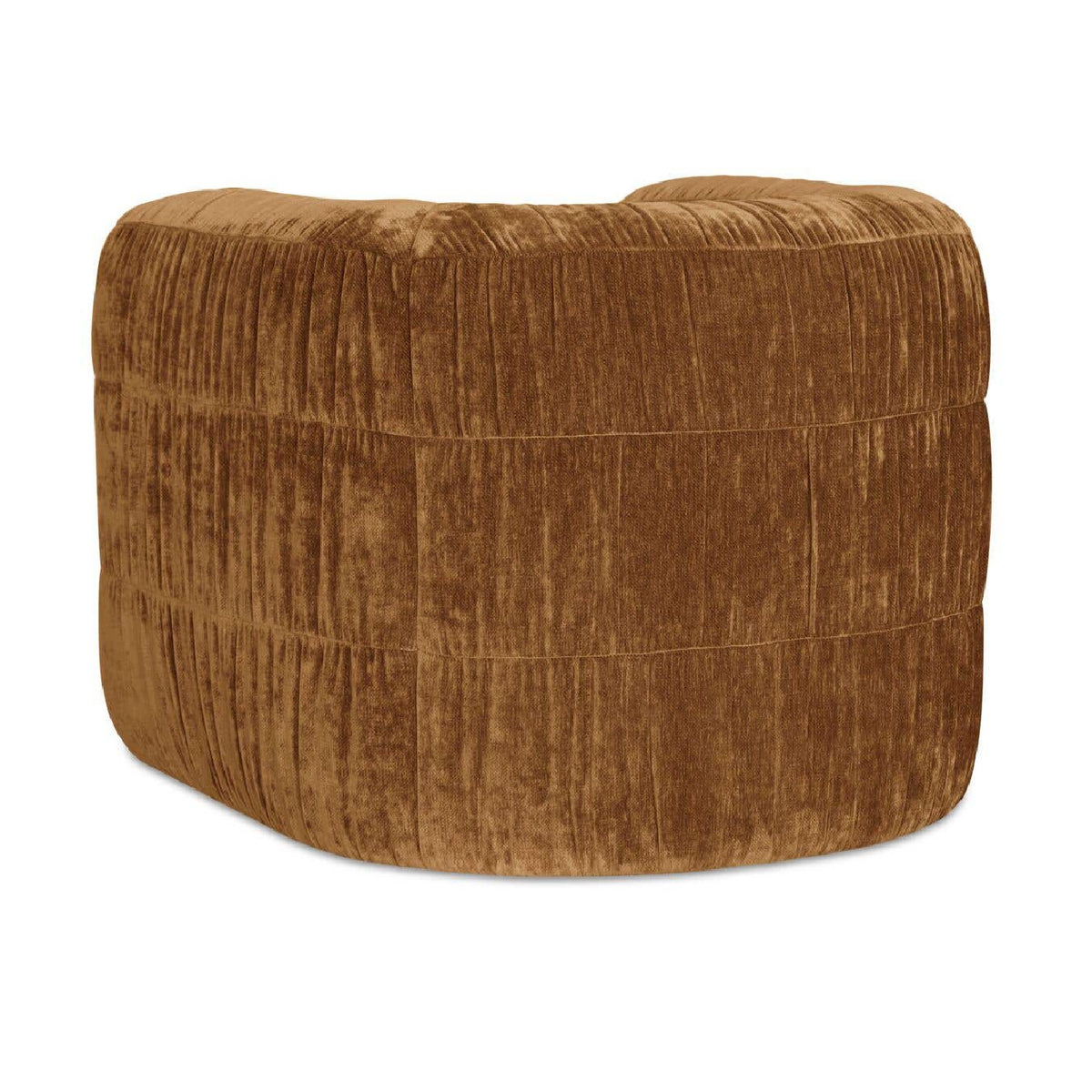 Ruched Chenille Swivel Chair | Novi Living Robson