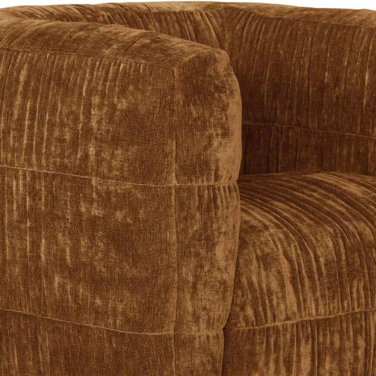 Ruched Chenille Swivel Chair | Novi Living Robson