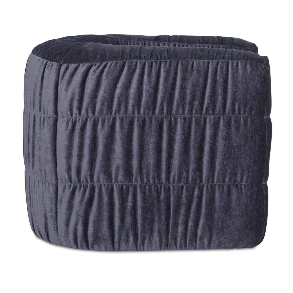 Ruched Chenille Swivel Chair | Novi Living Robson