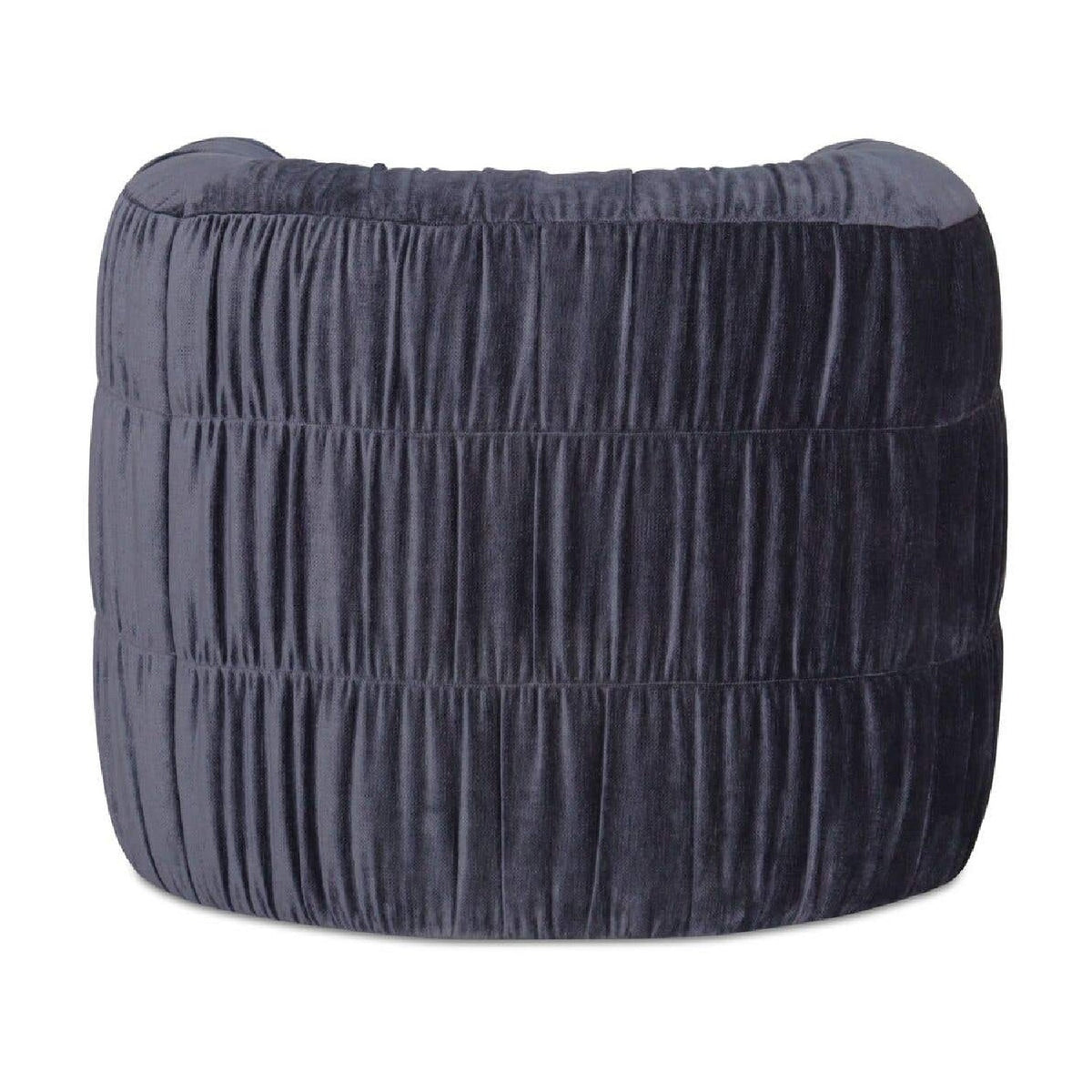 Ruched Chenille Swivel Chair | Novi Living Robson