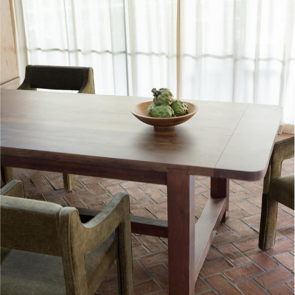 Brown Acacia Wood Dining Table | Novi Living Wilson - www.oroa.com