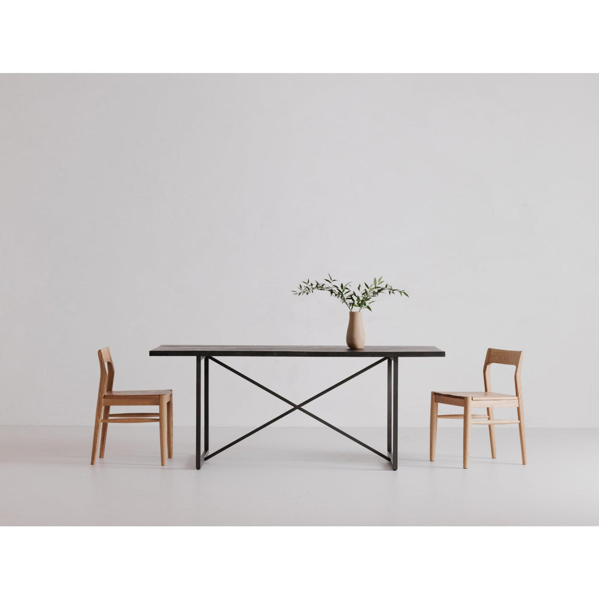 Modern European furniture - Solid Wood Open-Back Dining Chair - www.oroa.com