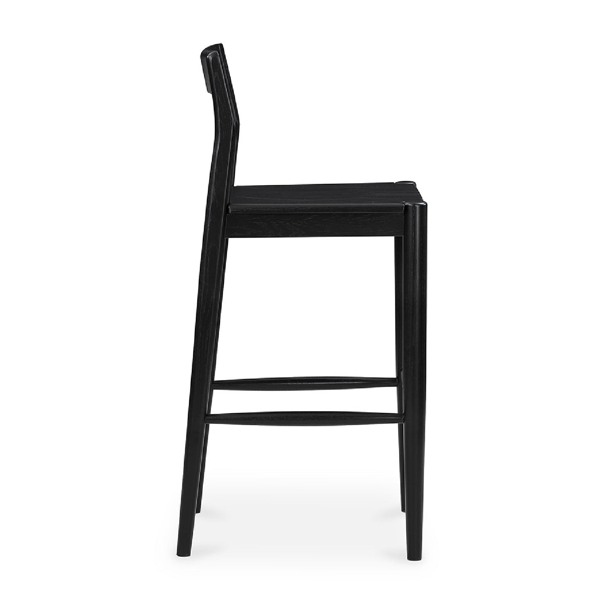 Modern European furniture - Solid Wood Open-Back Bar Stool - www.oroa.com