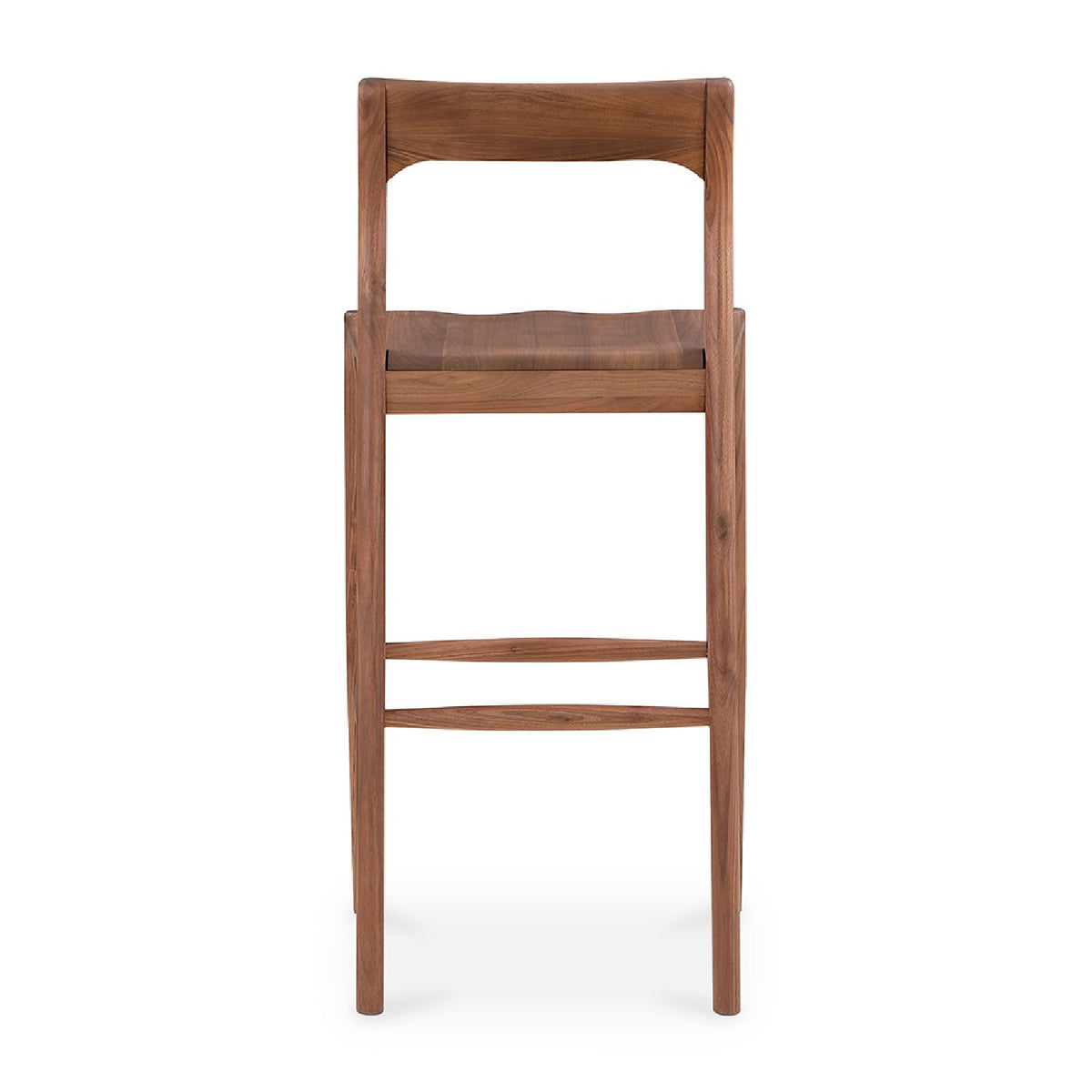 Modern European furniture - Solid Wood Open-Back Bar Stool - www.oroa.com
