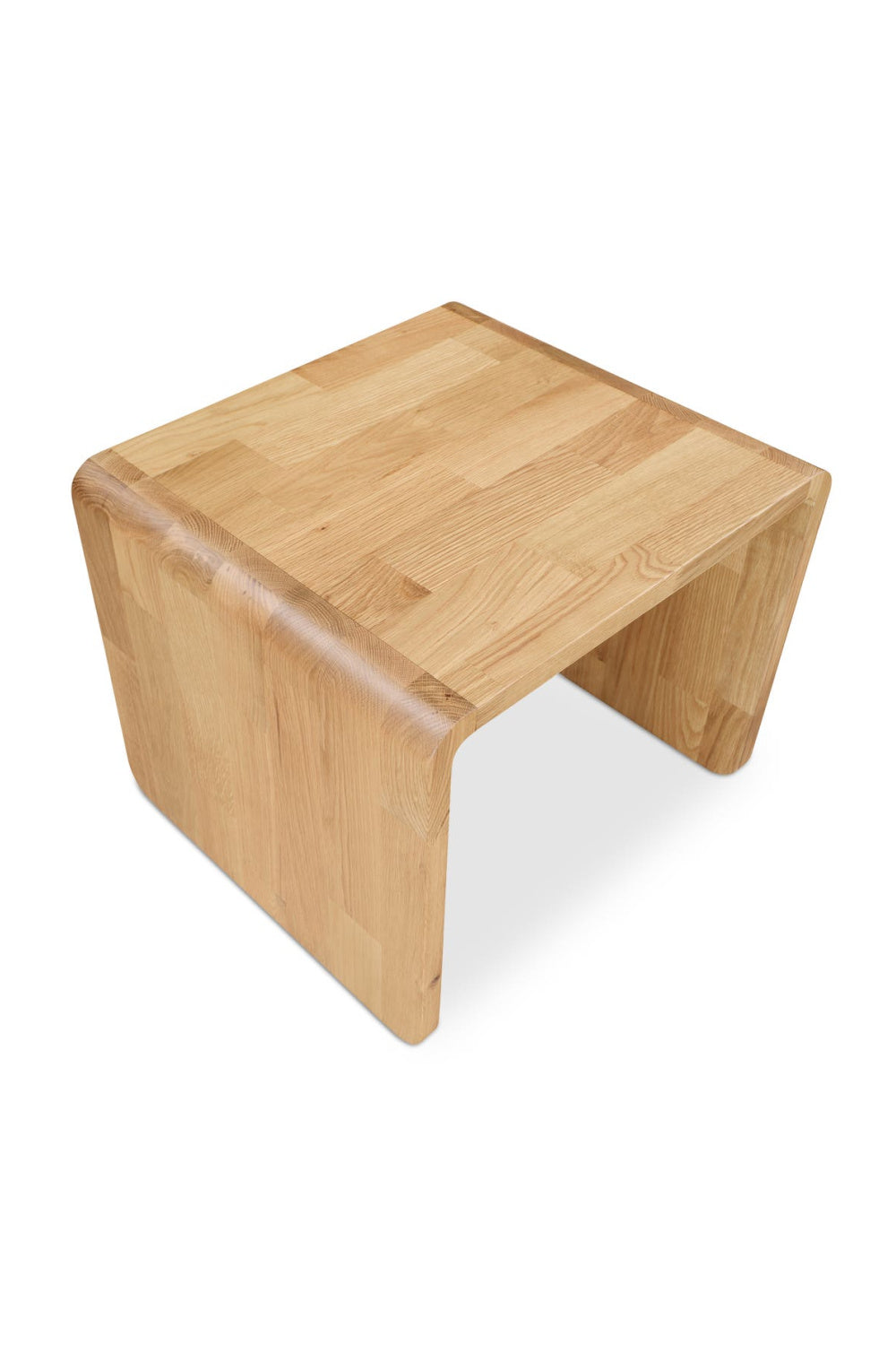 Modern European furniture - C-Shape Oak Side Table - www.oroa.com