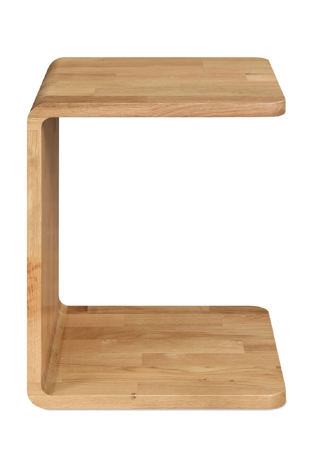 Modern European furniture - C-Shape Oak Side Table - www.oroa.com