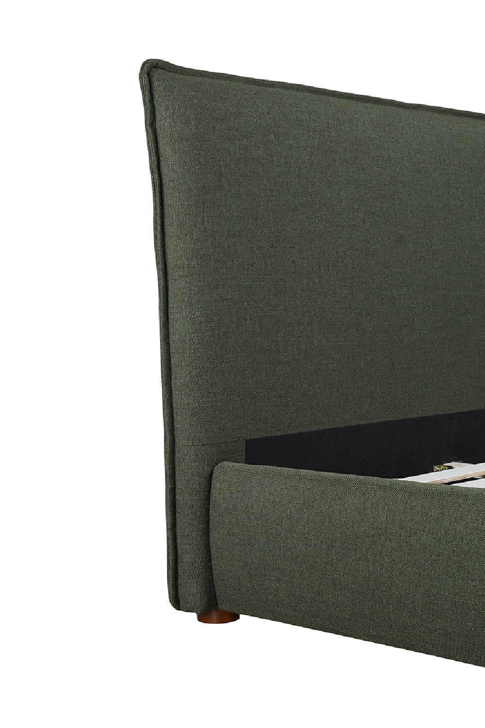 Modern European furniture - Green Tall Headboard King Bed - www.oroa.com