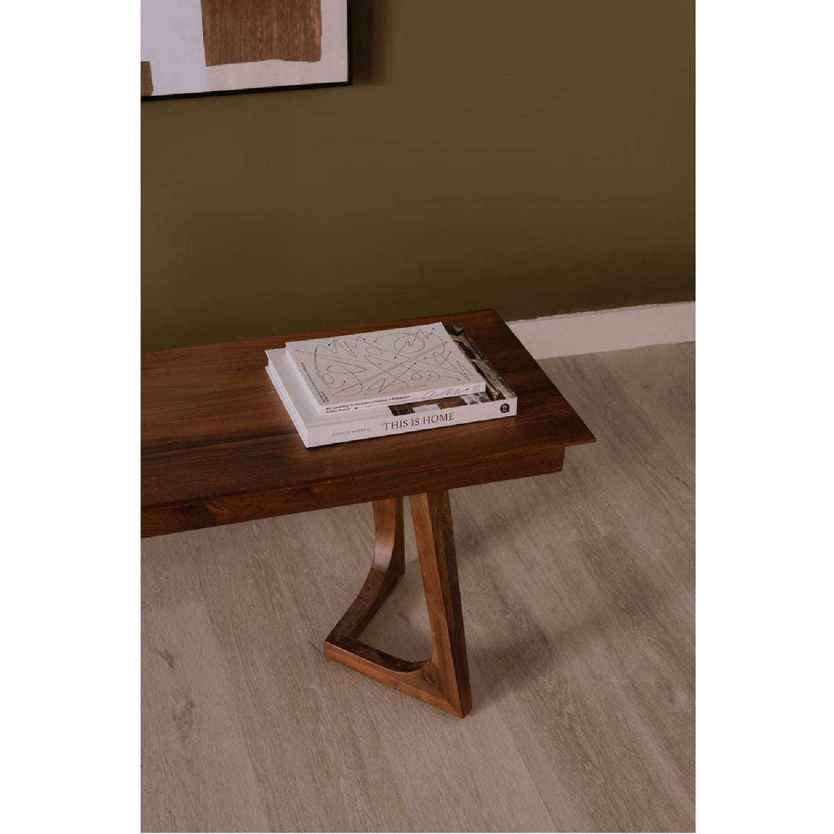 Modern European furniture - Solid Walnut Bench - www.oroa.com