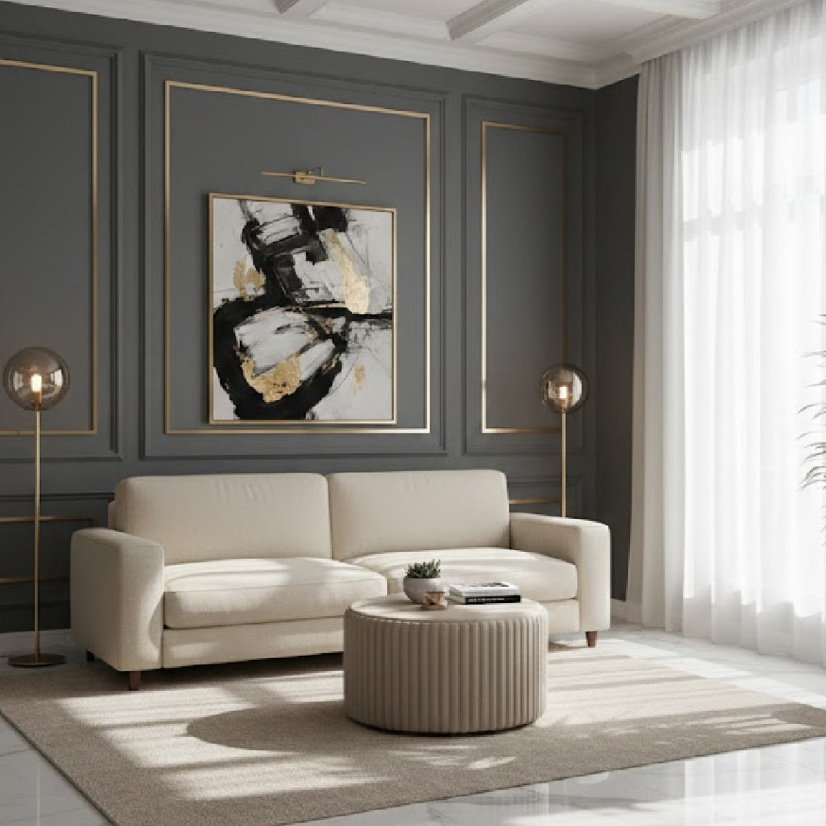 Wooden Leg 2-Seater Sofa | Novi Living Quinn