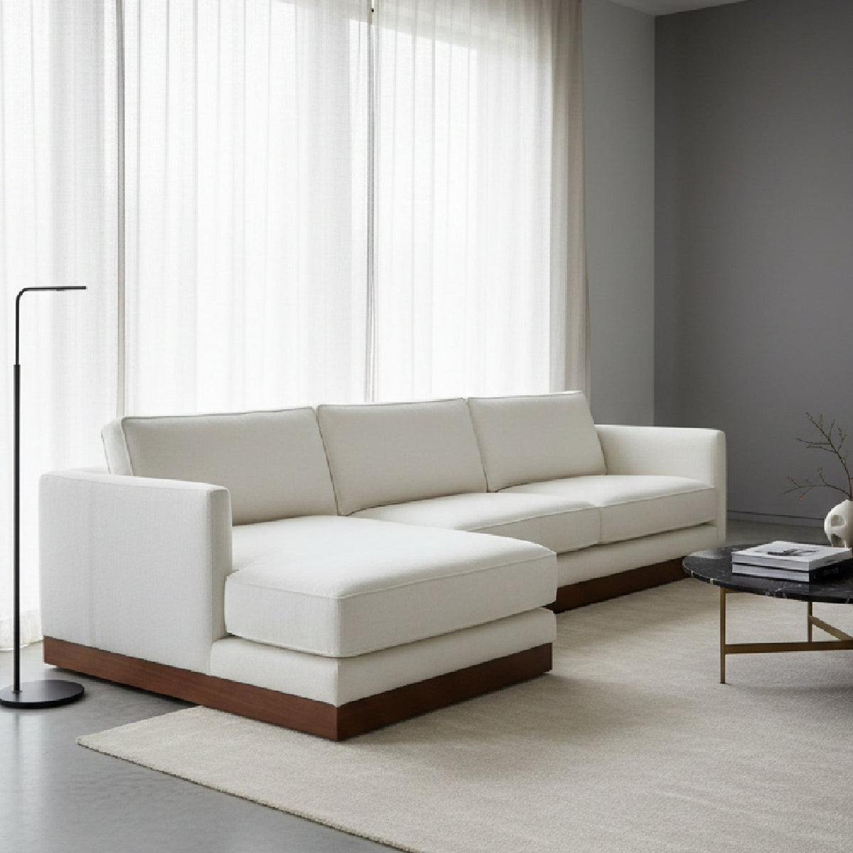 White Sectional Sofa | Bali Loom Vernon - www.oroa.com