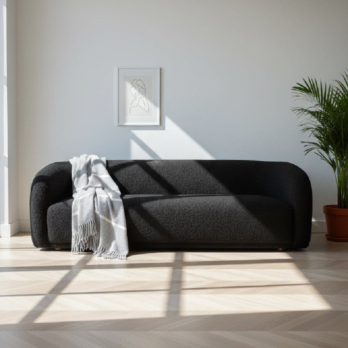 Curved Back Sofa | Novi Living Faye