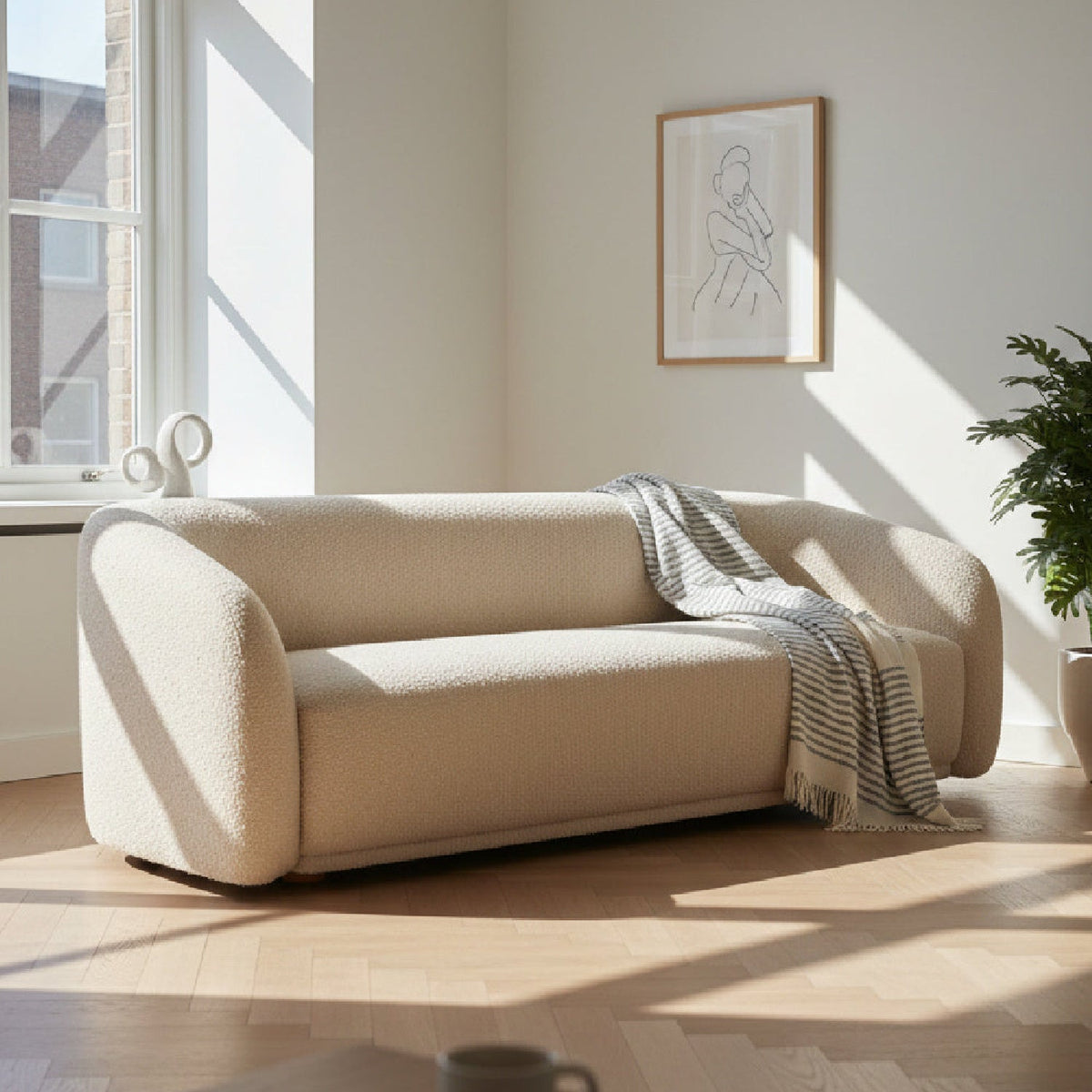 Curved Back Sofa | Novi Living Faye