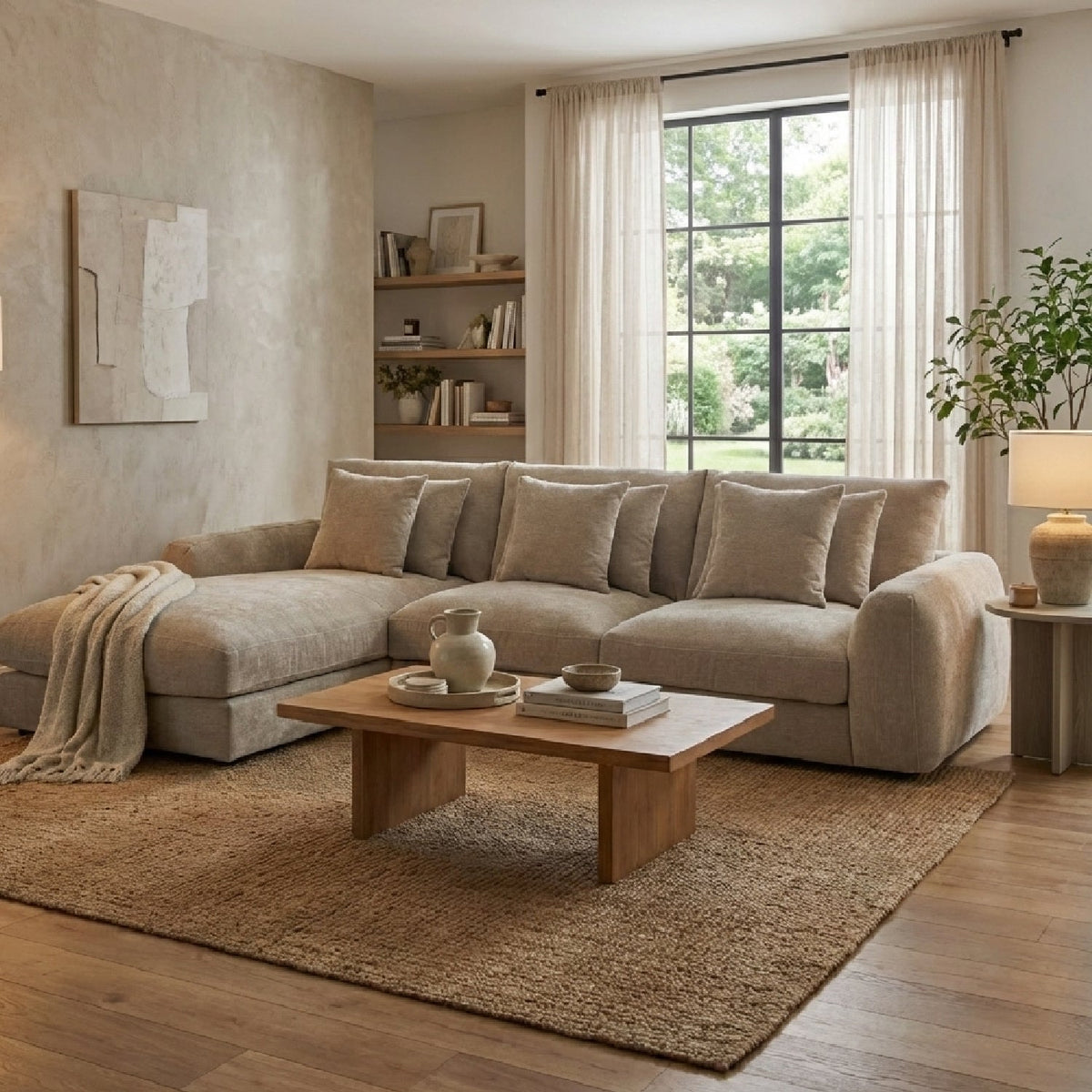 L-Shaped Sectional Sofa | Novi Living Berga