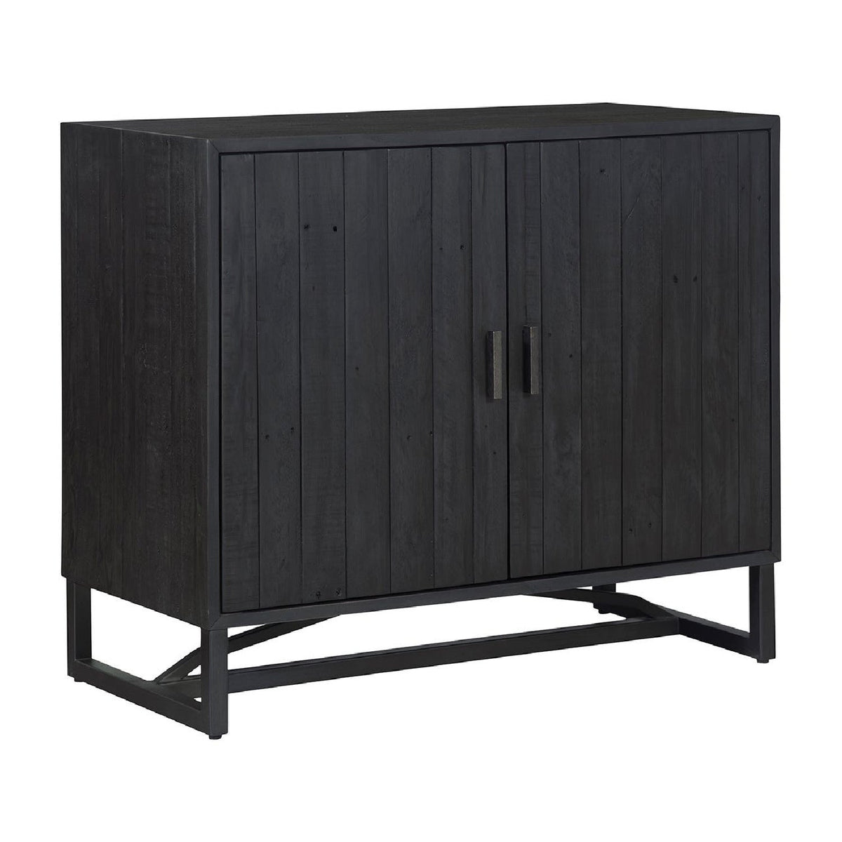 Modern European furniture - Slatted Pine 2-Door Cabinet - www.oroa.com