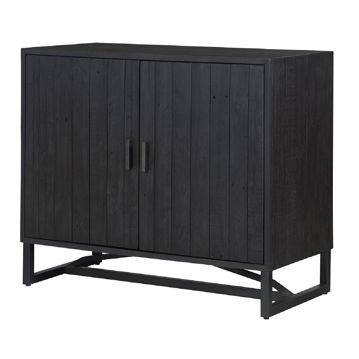 Modern European furniture - Slatted Pine 2-Door Cabinet - www.oroa.com