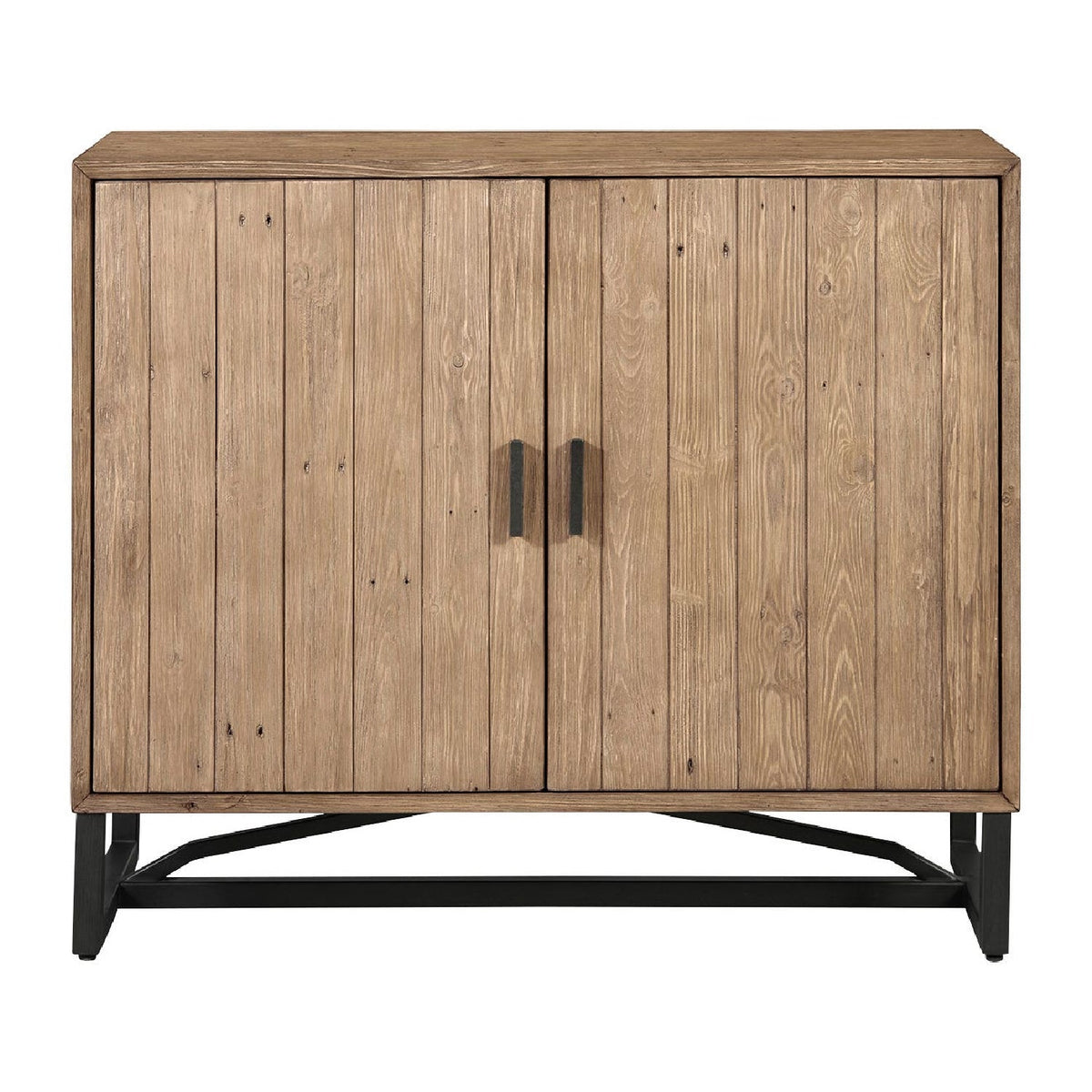 Modern European furniture - Slatted Pine 2-Door Cabinet - www.oroa.com