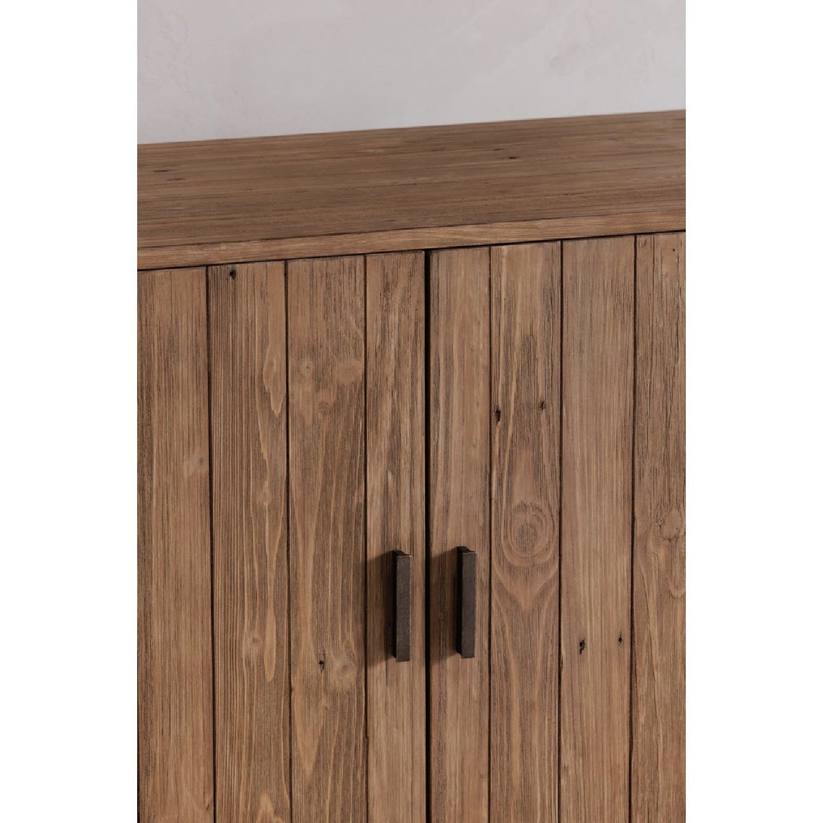 Modern European furniture - Slatted Pine 2-Door Cabinet - www.oroa.com