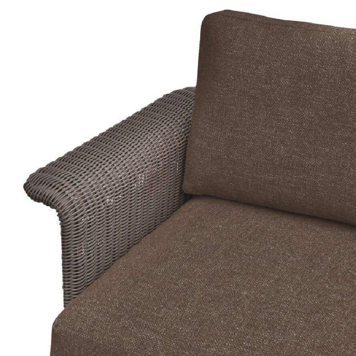 Modern European furniture - Curved Arm Wicker Outdoor Chair - www.oroa.com