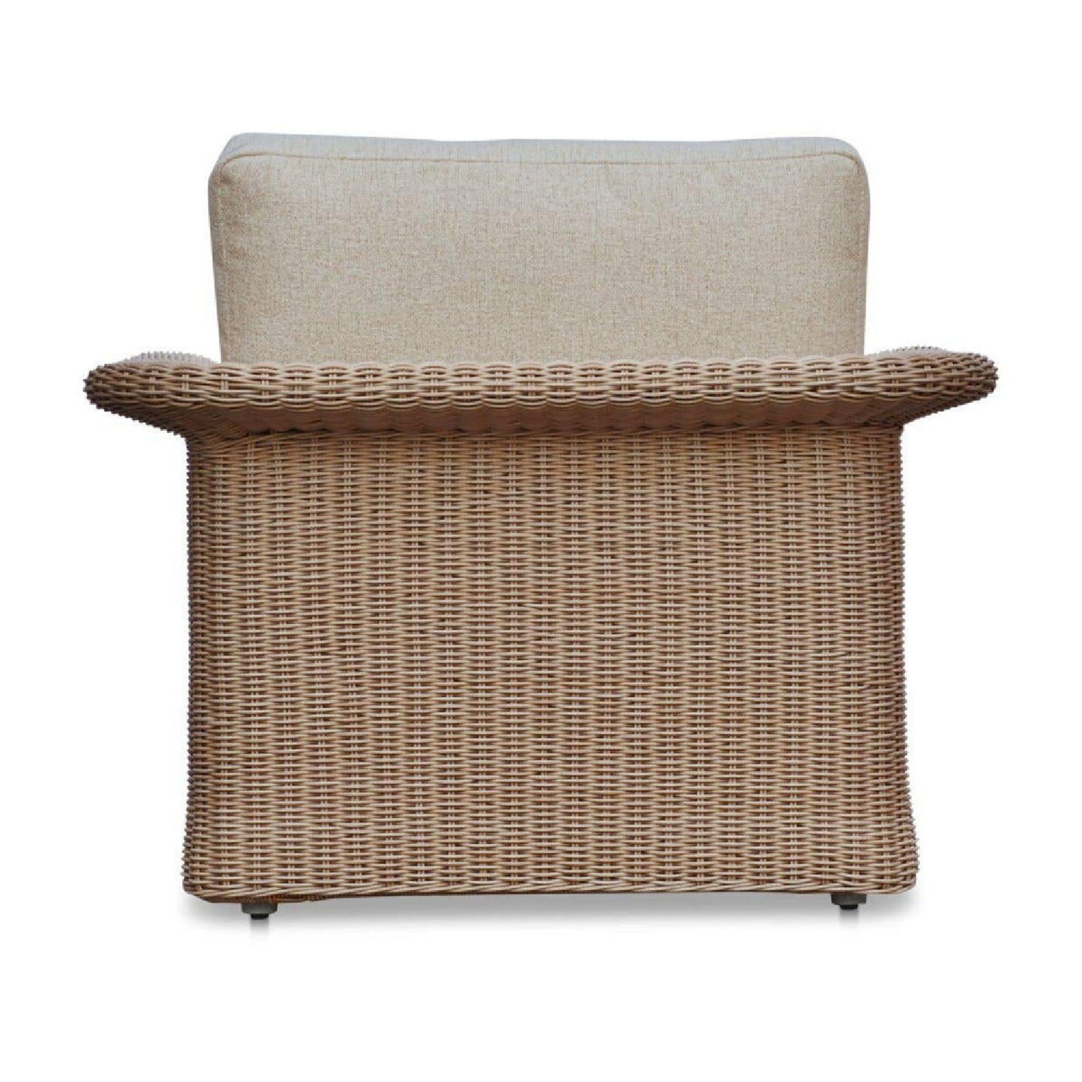 Modern European furniture - Curved Arm Wicker Outdoor Chair - www.oroa.com