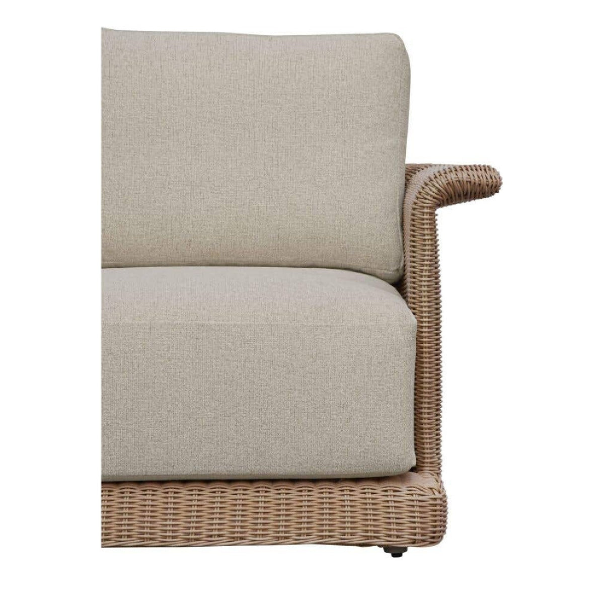 Modern European furniture - Curved Arm Wicker Outdoor Chair - www.oroa.com