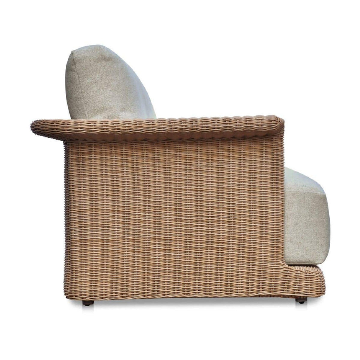 Modern European furniture - Curved Arm Wicker Outdoor Sofa - www.oroa.com