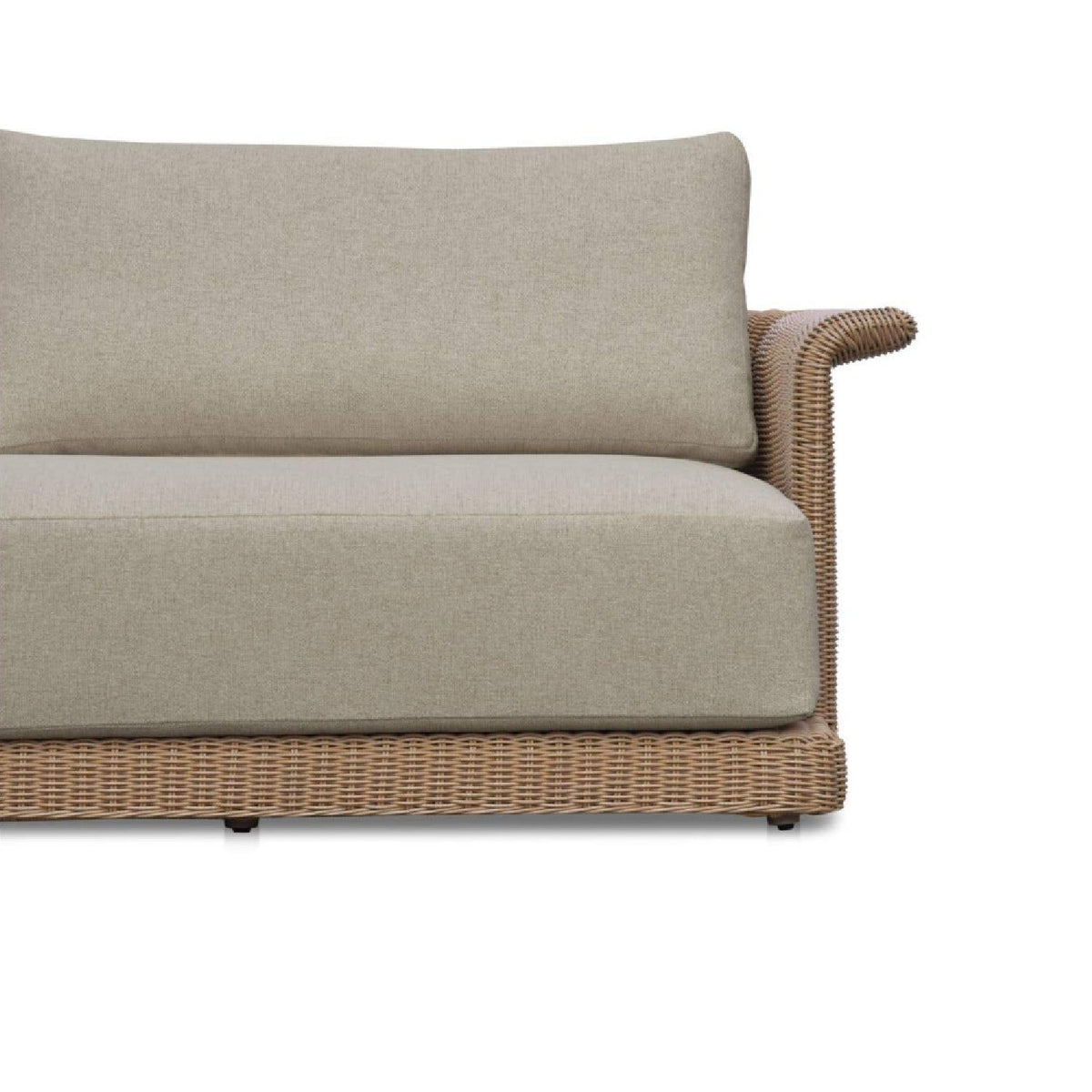 Modern European furniture - Curved Arm Wicker Outdoor Sofa - www.oroa.com
