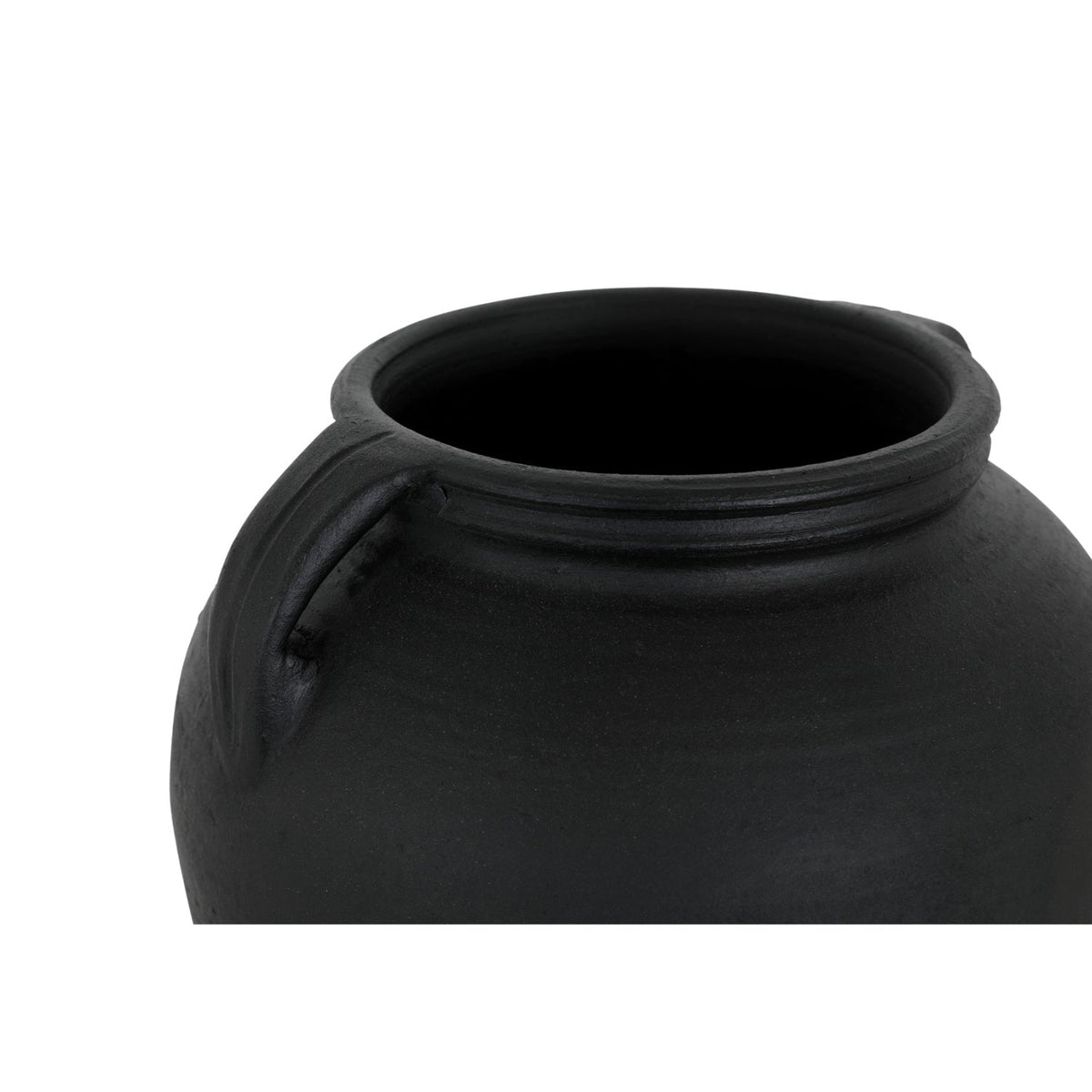 Modern European furniture - Black Terracotta Vase - www.oroa.com