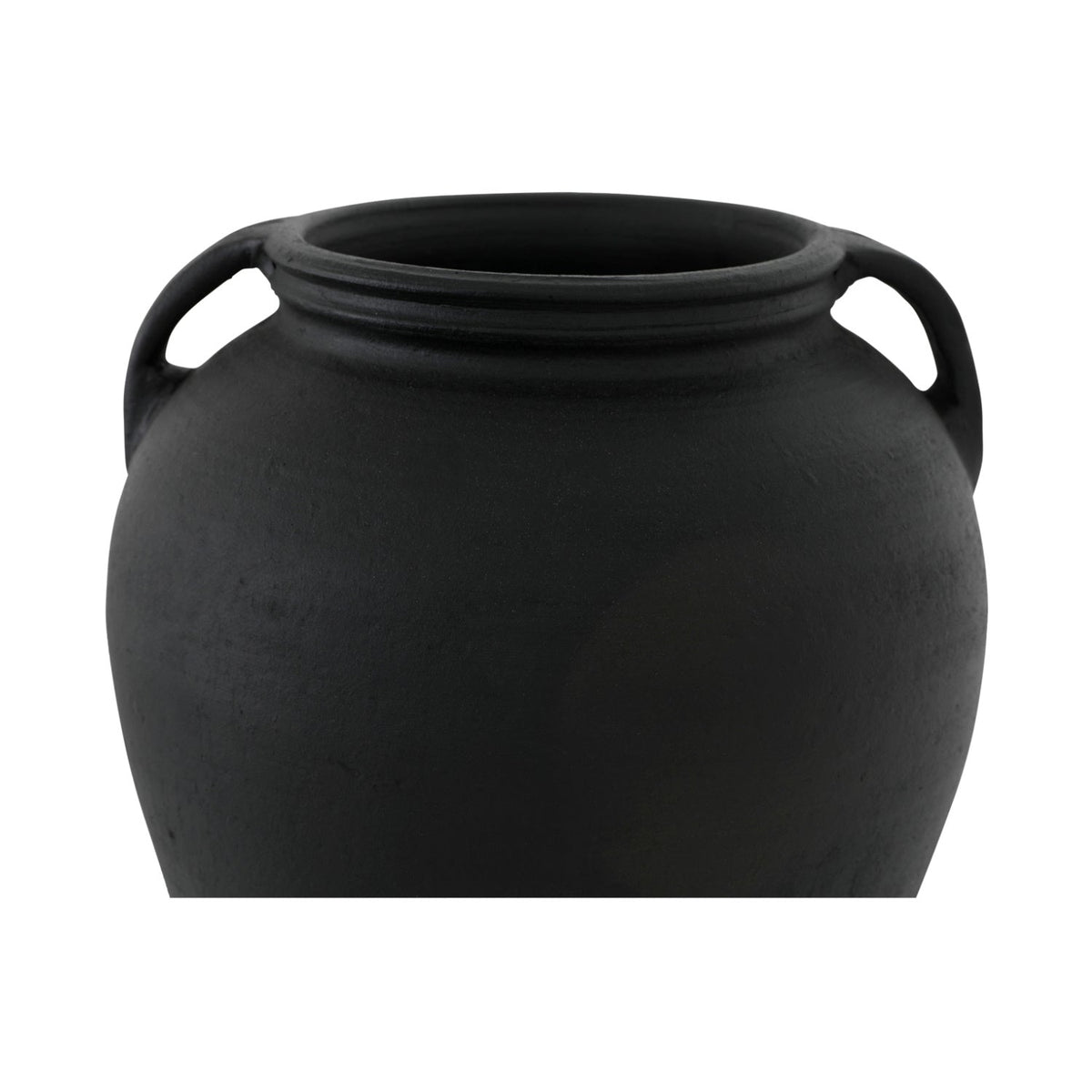 Modern European furniture - Black Terracotta Vase - www.oroa.com