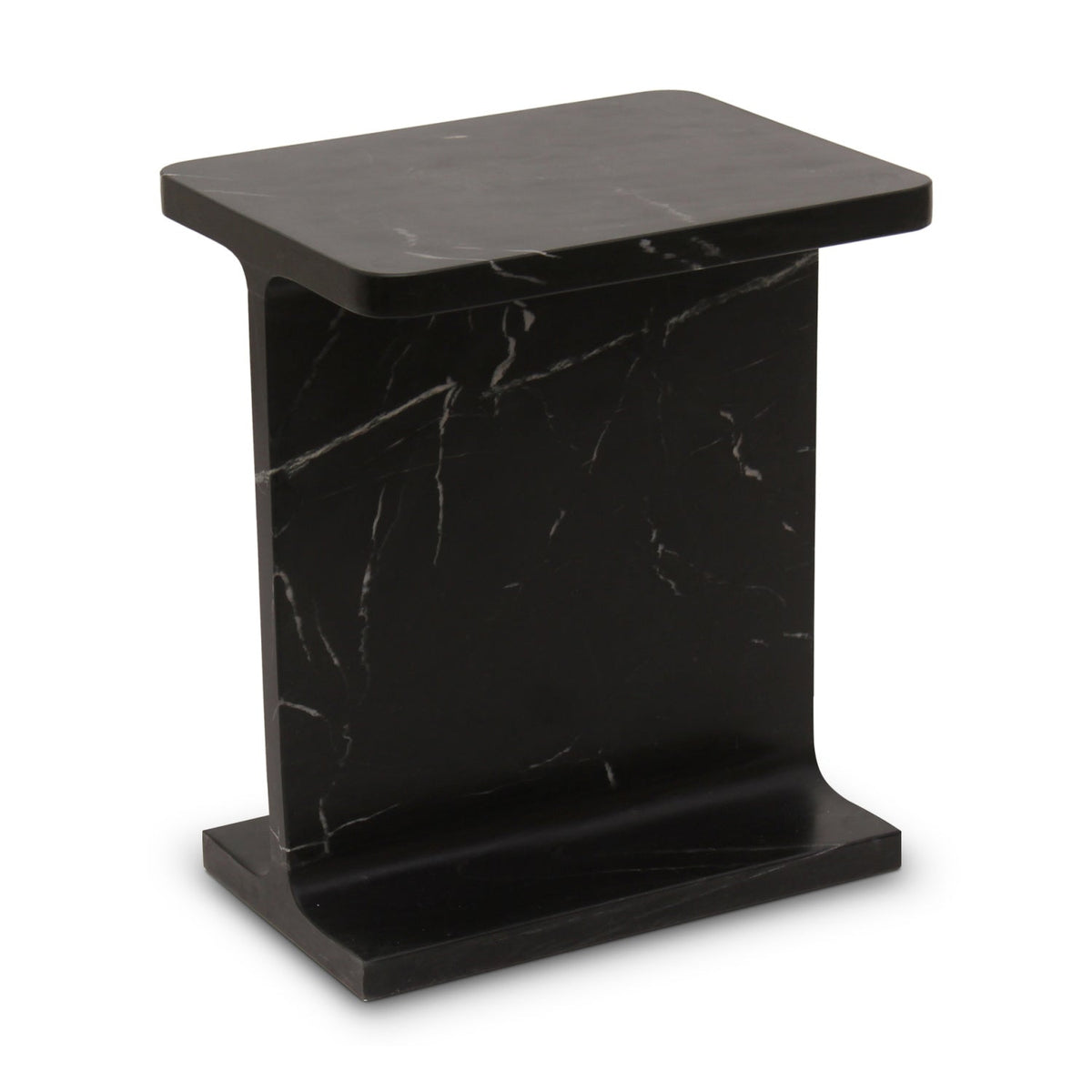 Modern European furniture - Marble I-Beam Accent Table - www.oroa.com