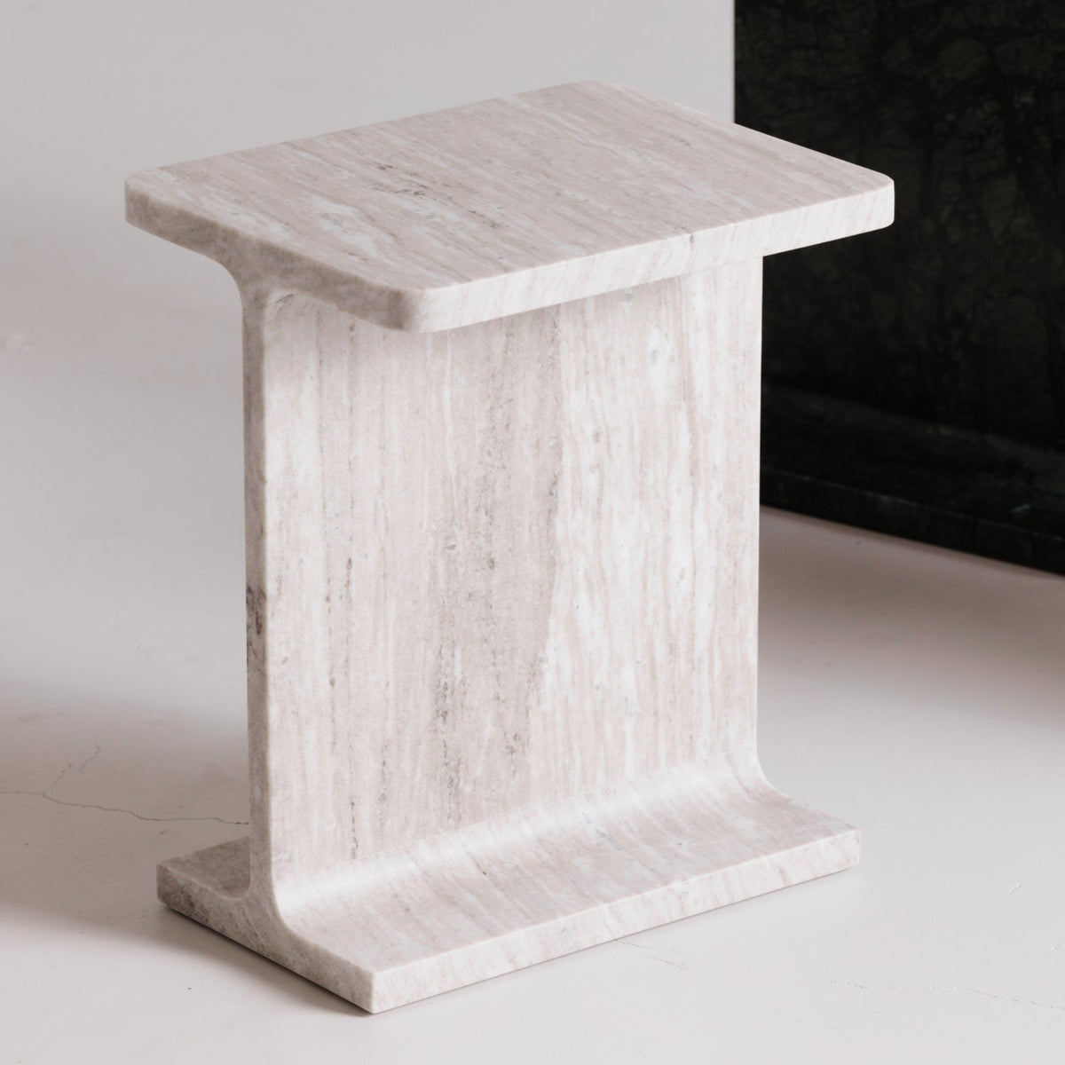 Modern European furniture - Marble I-Beam Accent Table - www.oroa.com