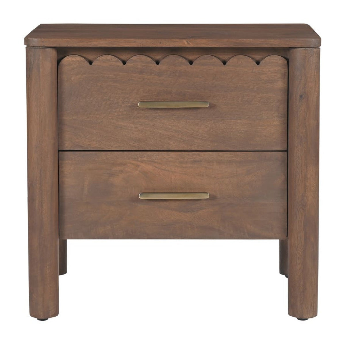 Scalloped-Edge 2-Drawer Nightstand | Novi Living Wiley - www.oroa.com
