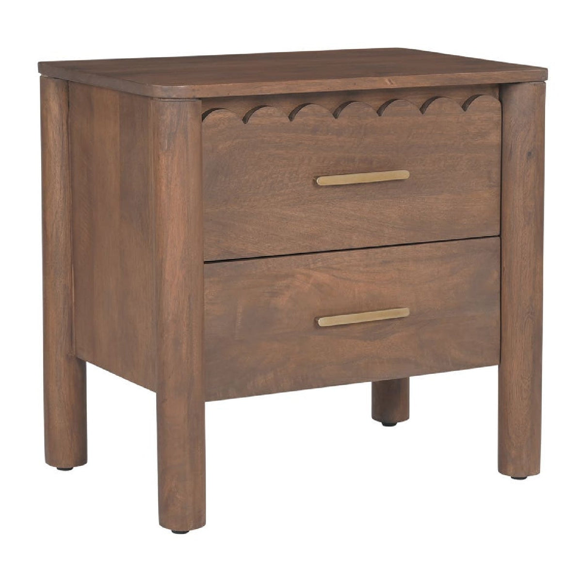Scalloped-Edge 2-Drawer Nightstand | Novi Living Wiley - www.oroa.com