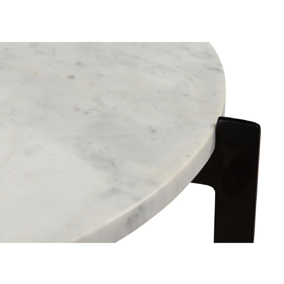 Modern European furniture - White Marble 2-Layer Accent Table - www.oroa.com