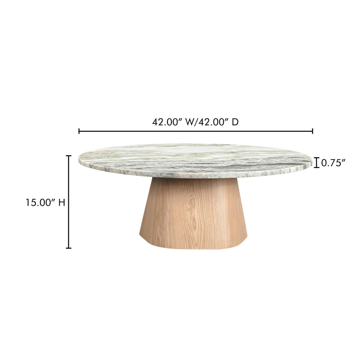 Round Marble Coffee Table | Novi Living Evelyn - www.oroa.com