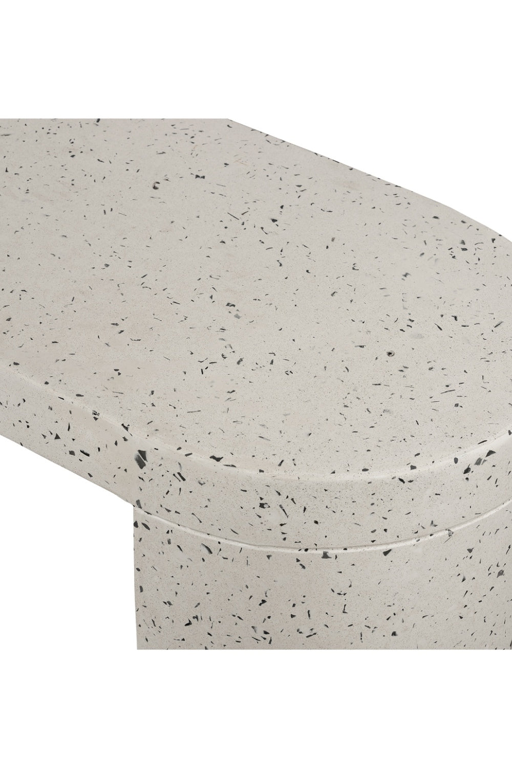 Modern European furniture - White Terrazzo Outdoor Bench - www.oroa.com