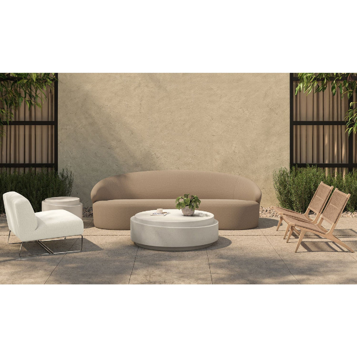Modern European furniture - Round Outdoor Accent Table - www.oroa.com