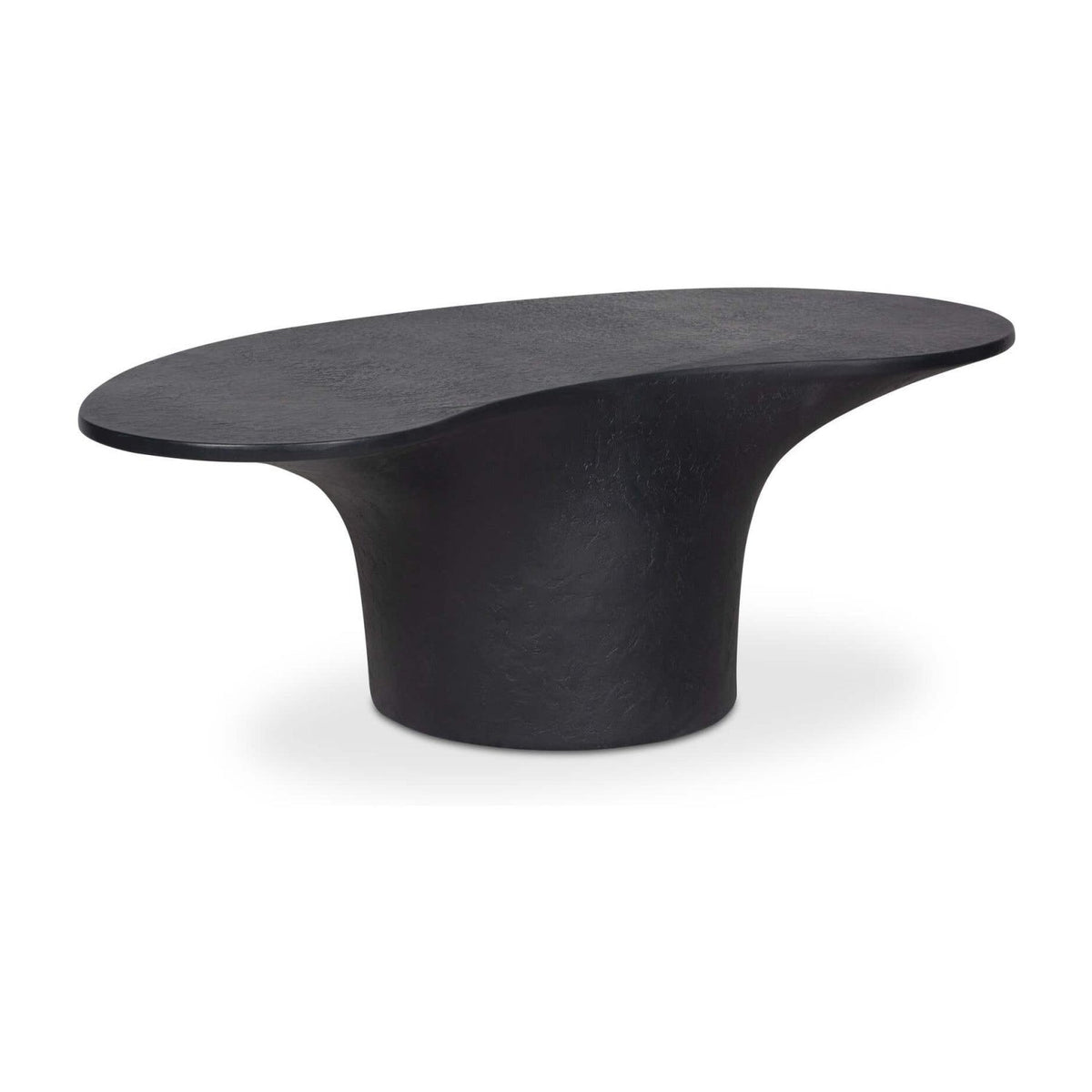 Modern European furniture - Black Concrete Outdoor Coffee Table - www.oroa.com